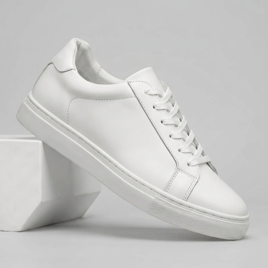 Sneakers Blanc en Cuir - Tres Confortable