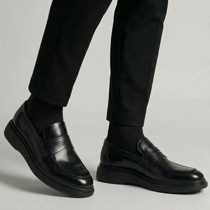 Chaussure Noir de Luxe Tres Confortable 100% Cuir