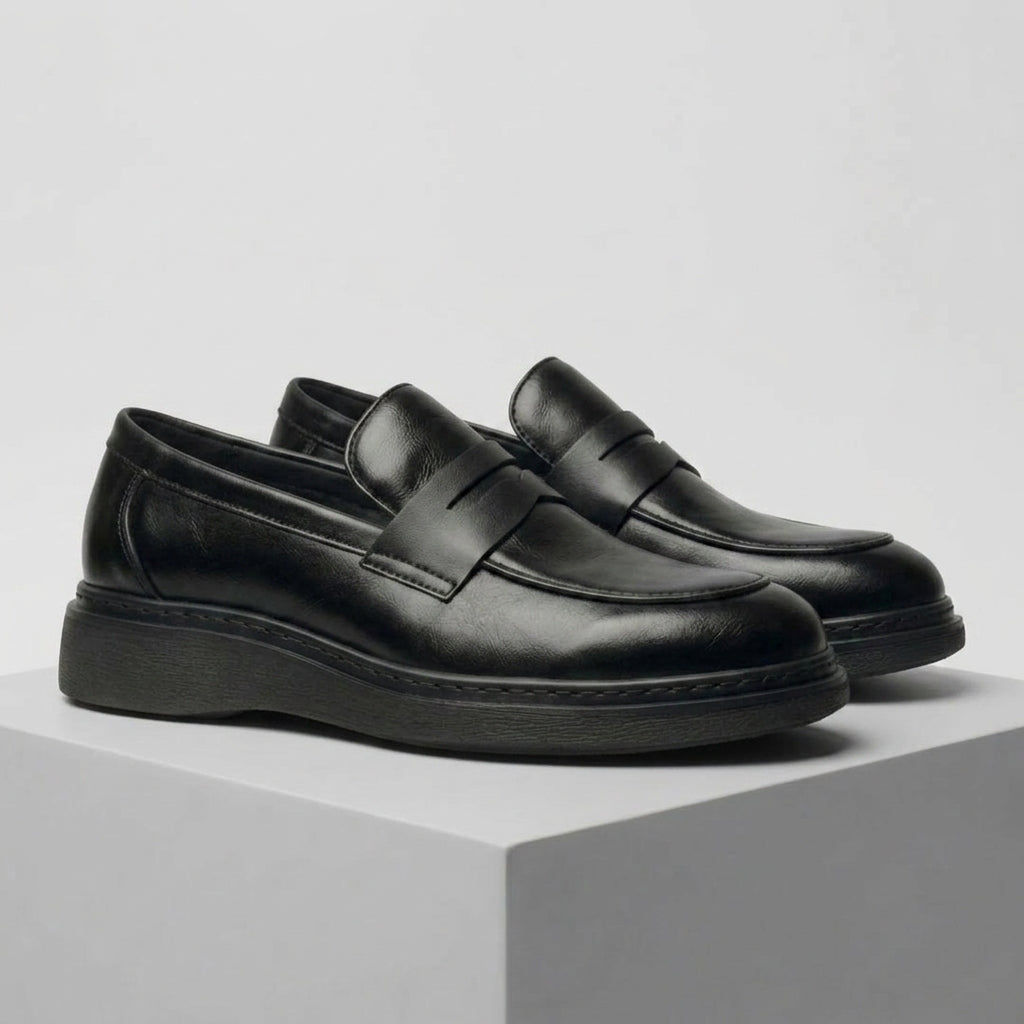 Chaussure Noir de Luxe Tres Confortable 100% Cuir