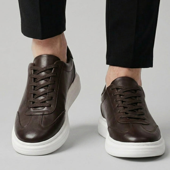 Vortex Sneakers Marron en Cuir
