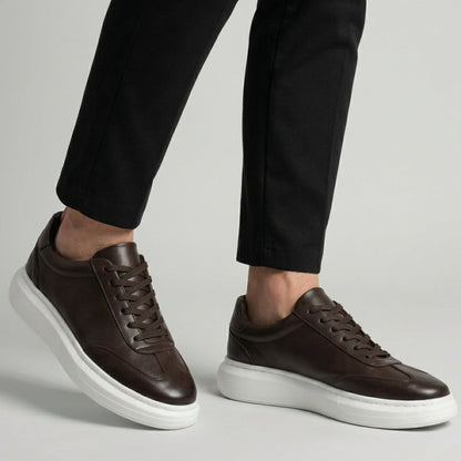 Vortex Sneakers Marron en Cuir