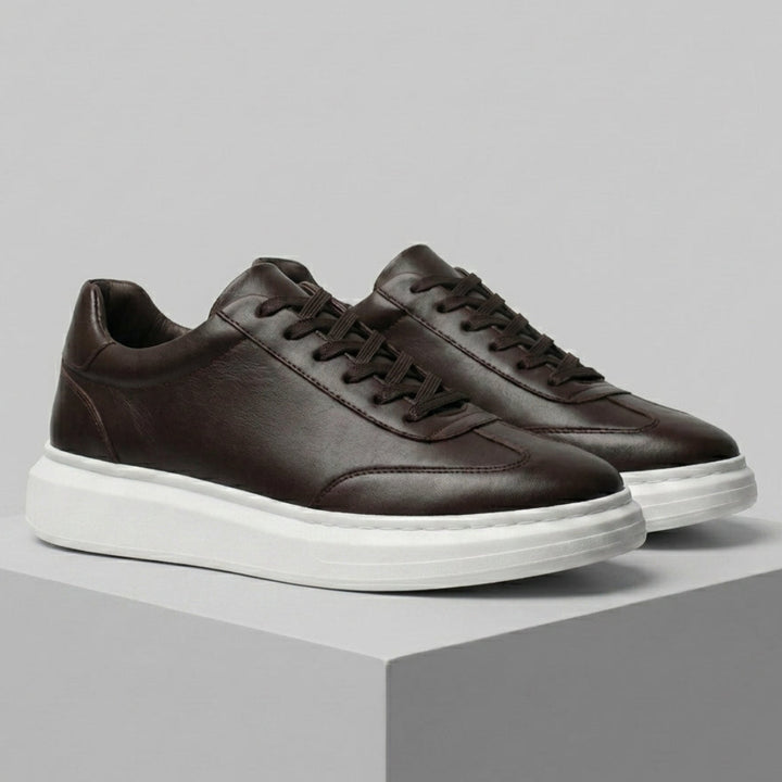 Vortex Sneakers Marron en Cuir