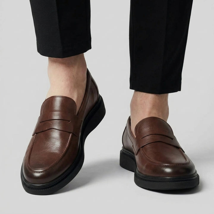 Moccasin Marron de Luxe Tres Confortable 100% Cuir