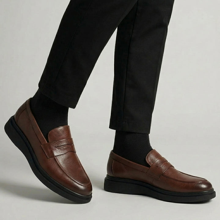 Chaussure Marron de Luxe Tres Confortable 100% Cuir