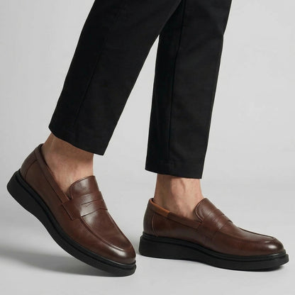 Moccasin Marron de Luxe Tres Confortable 100% Cuir