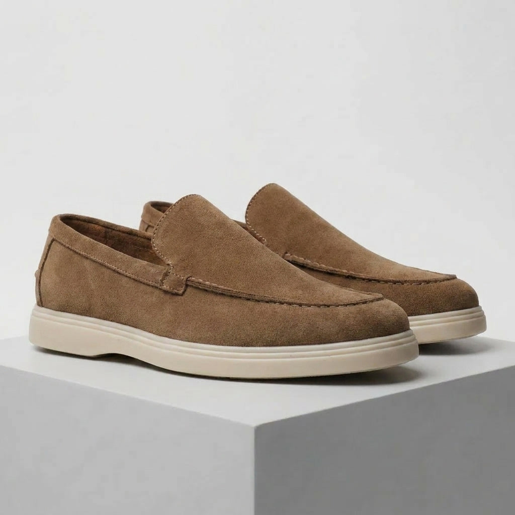 Mocassin Marron en Daim Tres Confortable