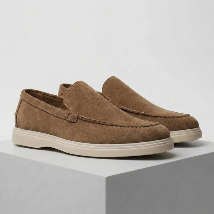 Mocassin Marron en Daim Tres Confortable