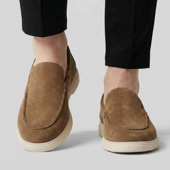 Mocassin Marron en Daim Tres Confortable