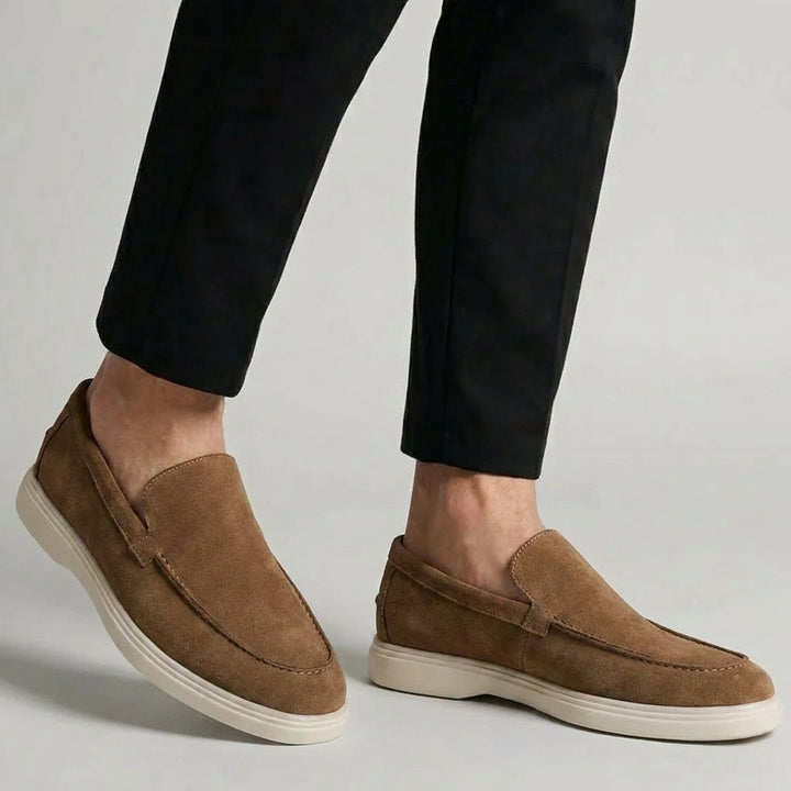 Mocassin Marron en Daim Tres Confortable