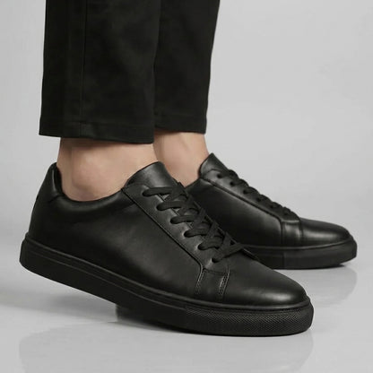 Sneakers Noir en Cuir - Tres Confortable
