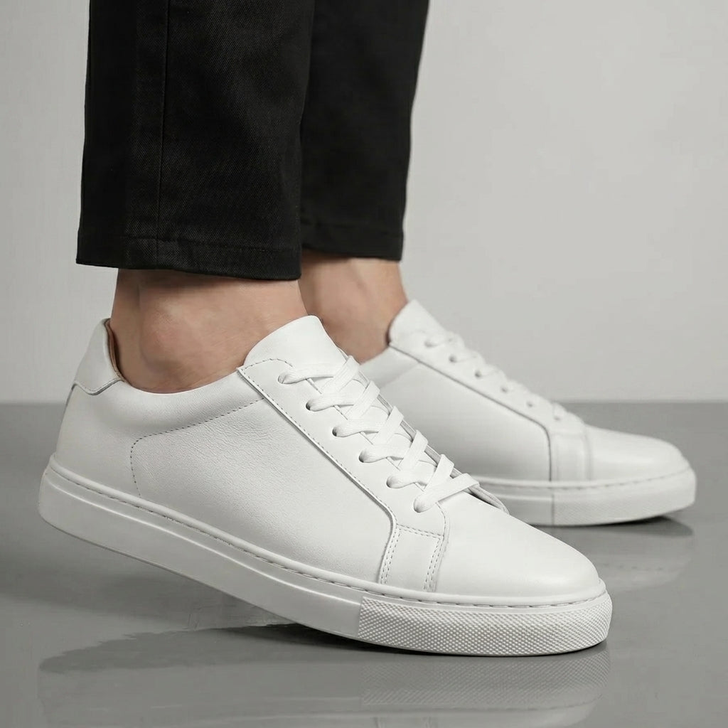 Sneakers Blanc en Cuir - Tres Confortable