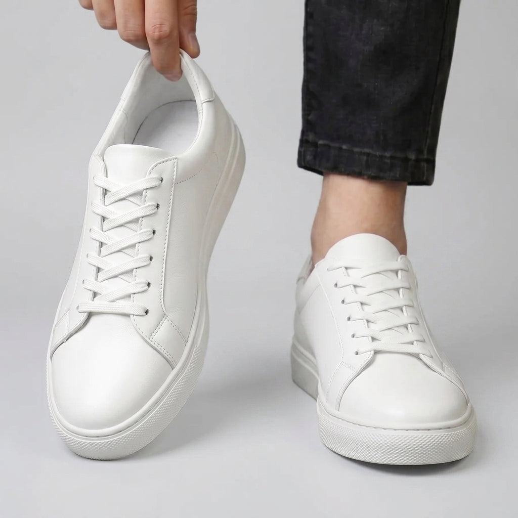 Sneakers Blanc en Cuir - Tres Confortable