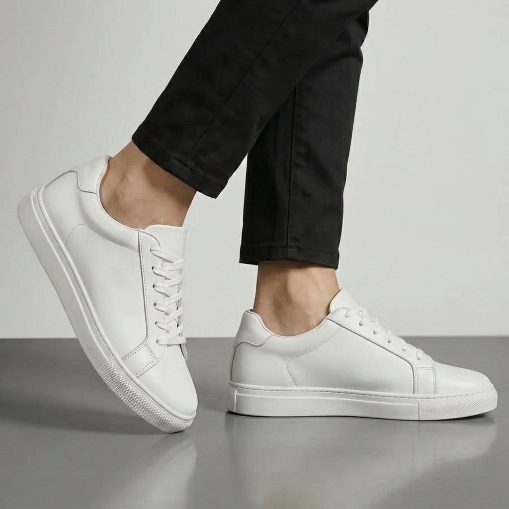 Sneakers Blanc en Cuir - Tres Confortable