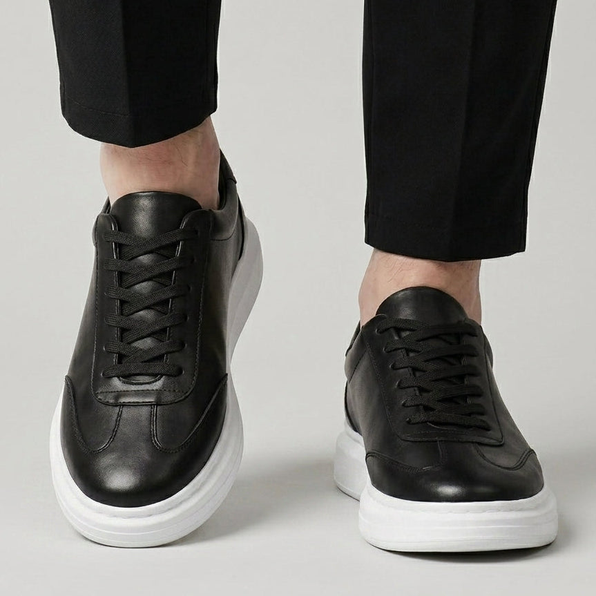 Vortex Sneakers Noir en Cuir