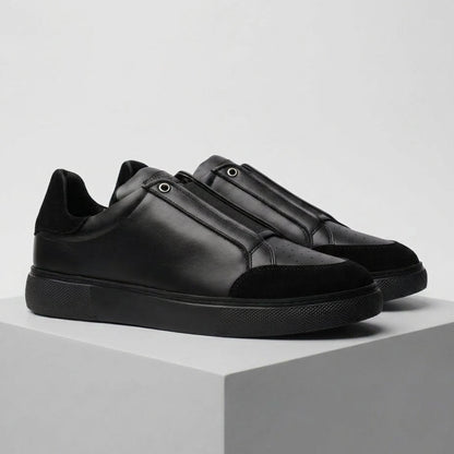 Sneakers Noir en Cuir - Tres Confortable