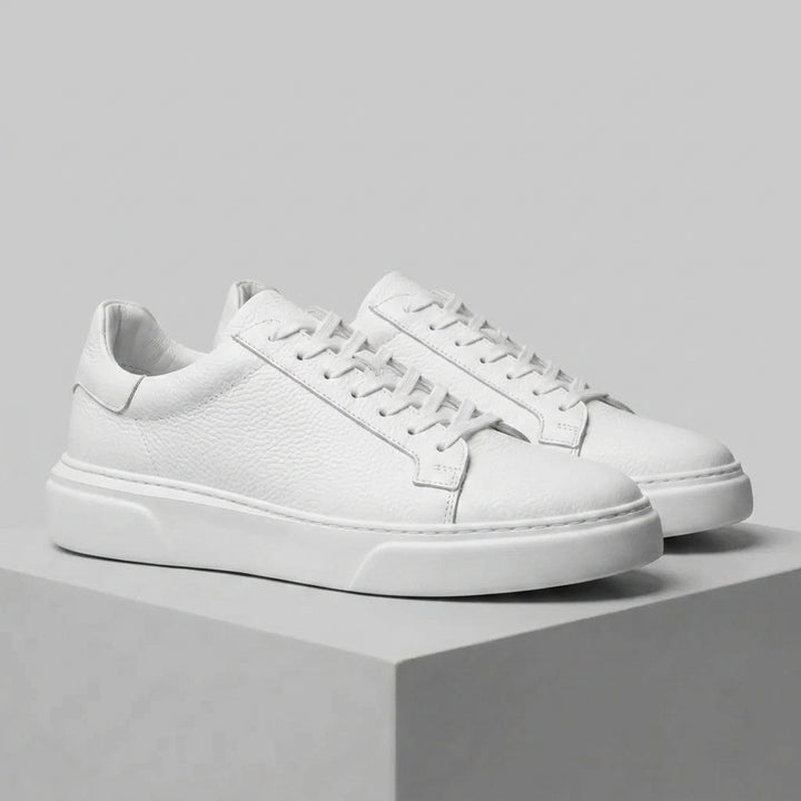 Sneakers Blanc en Cuir - Tres Confortable