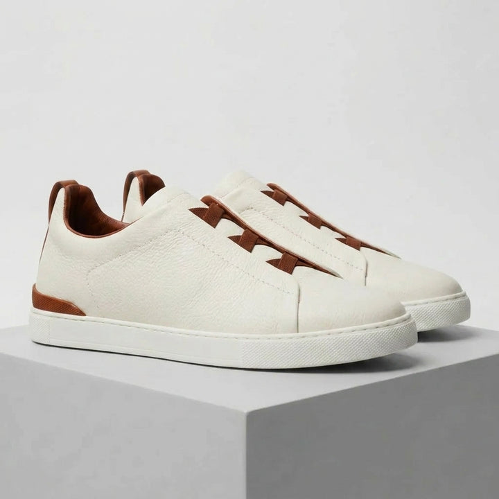 Urbex Sneakers Blanc en Cuir - Très Confortable