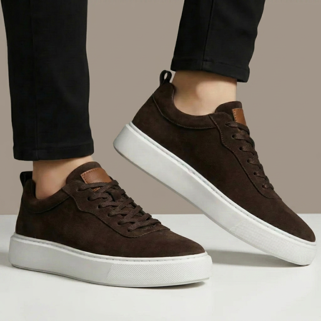 Sneakers Marron en Daim - Tres Confortable