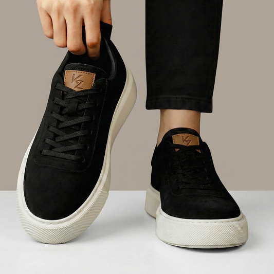 Sneakers Noir en Daim - Tres Confortable